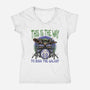 Rock The Galaxy-Womens-V-Neck-Tee-glitchygorilla