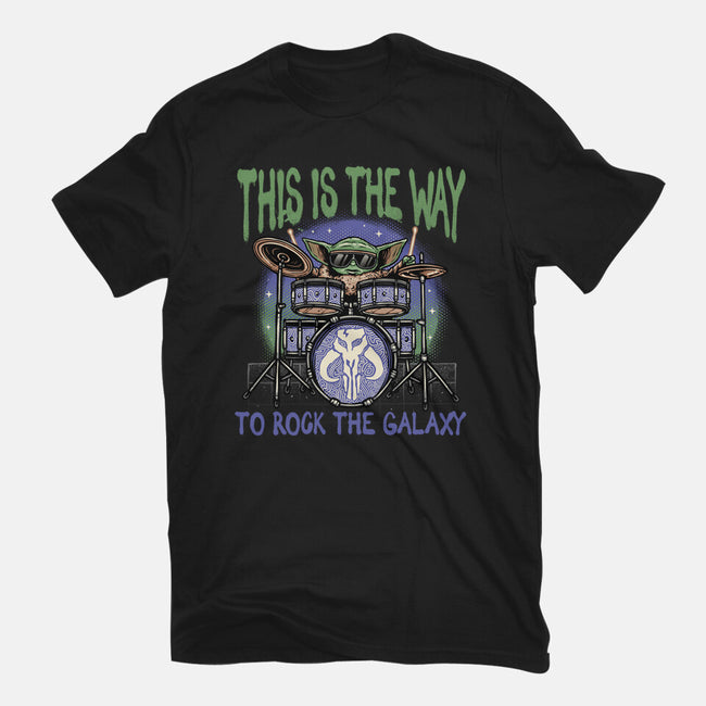 Rock The Galaxy-Womens-Fitted-Tee-glitchygorilla