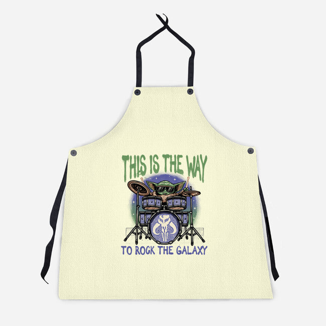 Rock The Galaxy-Unisex-Kitchen-Apron-glitchygorilla