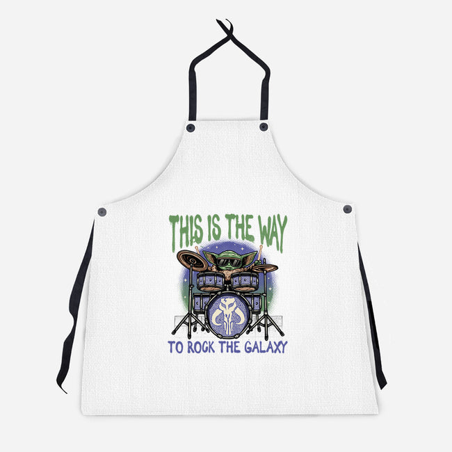 Rock The Galaxy-Unisex-Kitchen-Apron-glitchygorilla