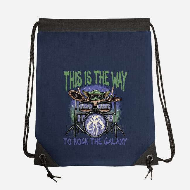 Rock The Galaxy-None-Drawstring-Bag-glitchygorilla