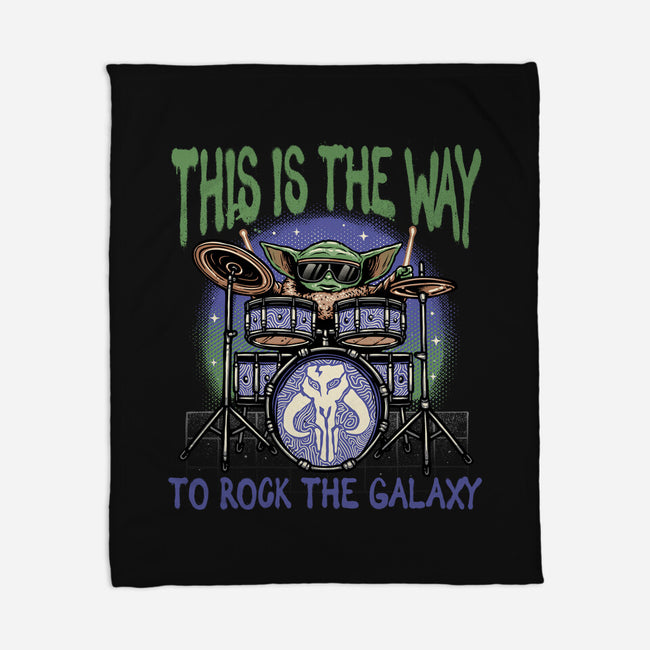 Rock The Galaxy-None-Fleece-Blanket-glitchygorilla
