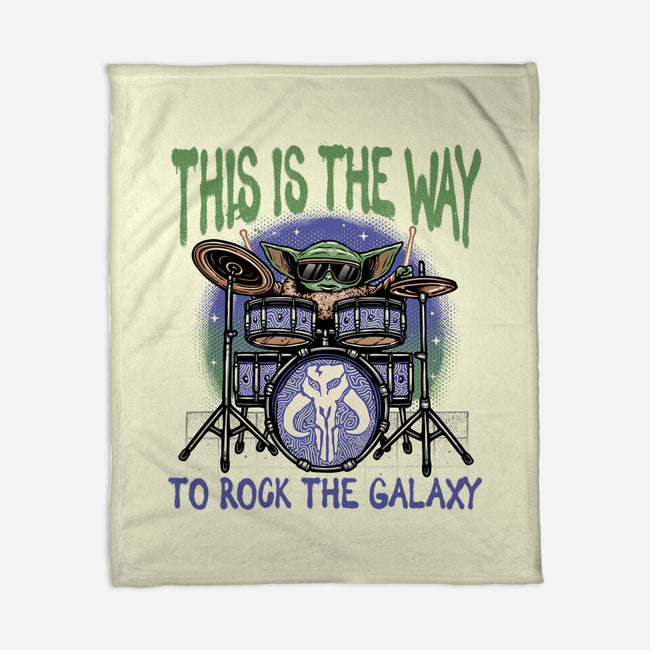 Rock The Galaxy-None-Fleece-Blanket-glitchygorilla