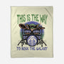 Rock The Galaxy-None-Fleece-Blanket-glitchygorilla