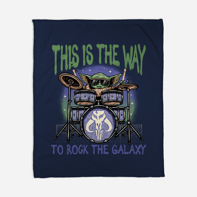 Rock The Galaxy-None-Fleece-Blanket-glitchygorilla