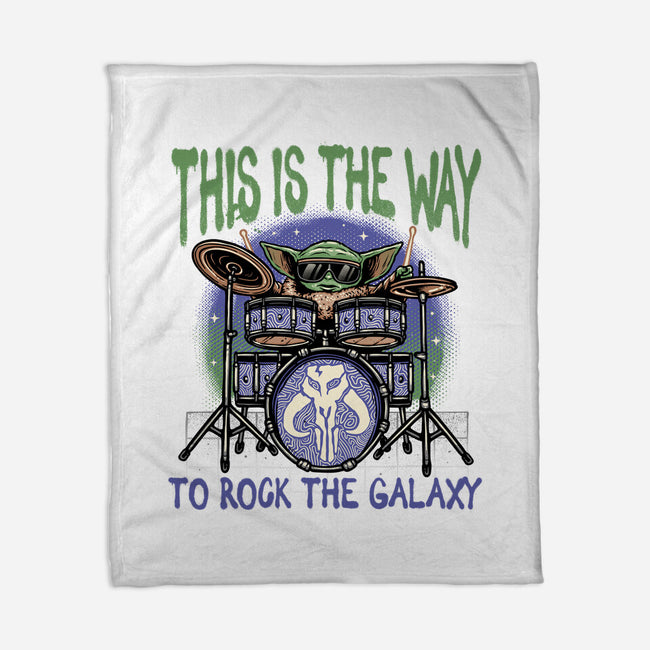 Rock The Galaxy-None-Fleece-Blanket-glitchygorilla