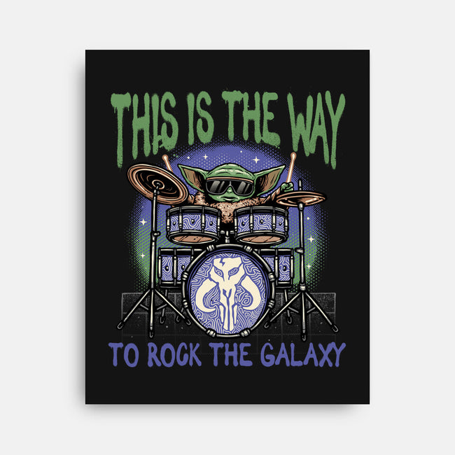 Rock The Galaxy-None-Stretched-Canvas-glitchygorilla