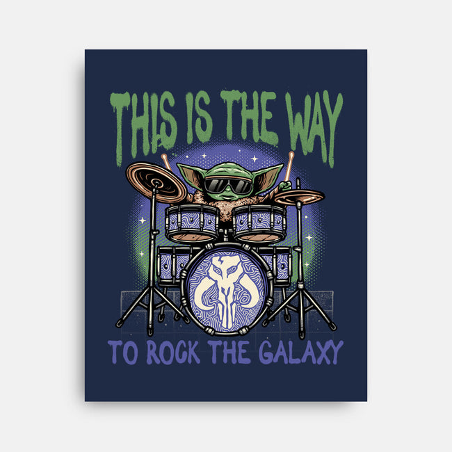 Rock The Galaxy-None-Stretched-Canvas-glitchygorilla