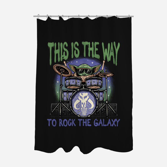 Rock The Galaxy-None-Polyester-Shower Curtain-glitchygorilla