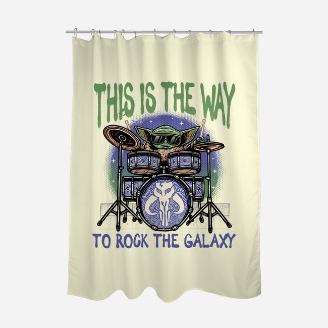 Rock The Galaxy-None-Polyester-Shower Curtain-glitchygorilla