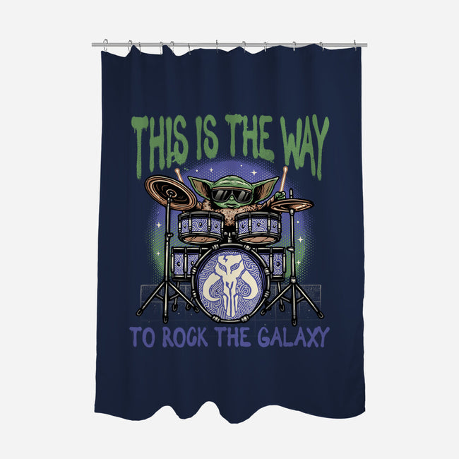 Rock The Galaxy-None-Polyester-Shower Curtain-glitchygorilla