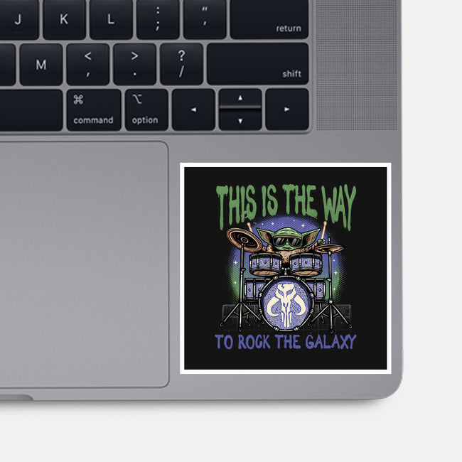 Rock The Galaxy-None-Glossy-Sticker-glitchygorilla