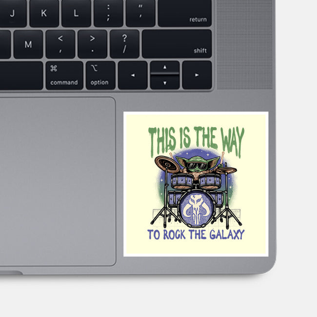 Rock The Galaxy-None-Glossy-Sticker-glitchygorilla