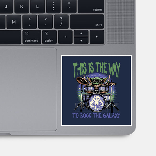 Rock The Galaxy-None-Glossy-Sticker-glitchygorilla
