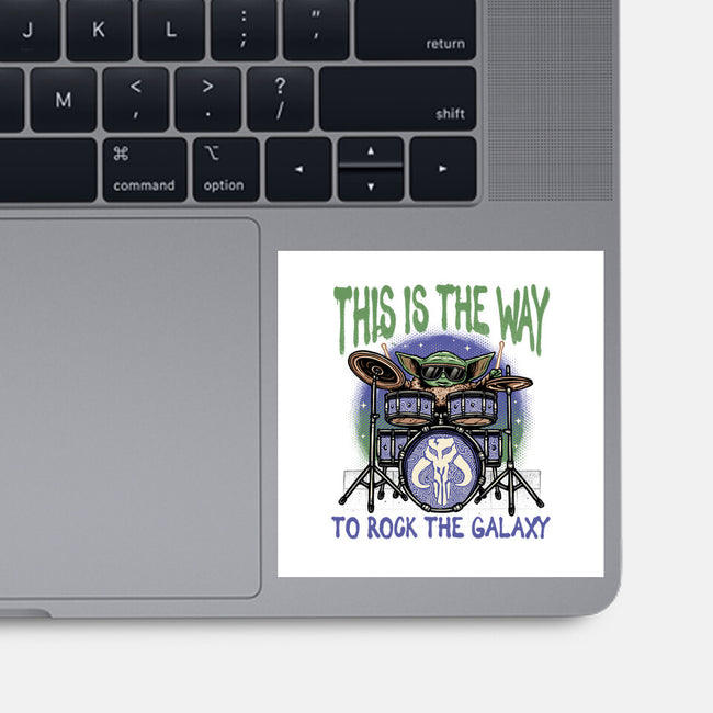 Rock The Galaxy-None-Glossy-Sticker-glitchygorilla