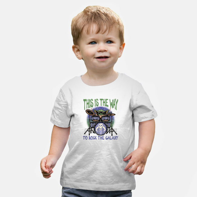 Rock The Galaxy-Baby-Basic-Tee-glitchygorilla