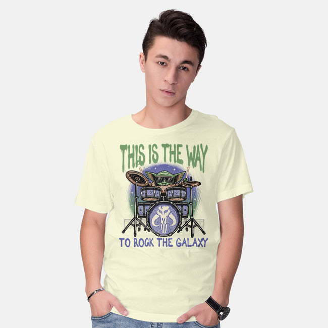 Rock The Galaxy-Mens-Basic-Tee-glitchygorilla
