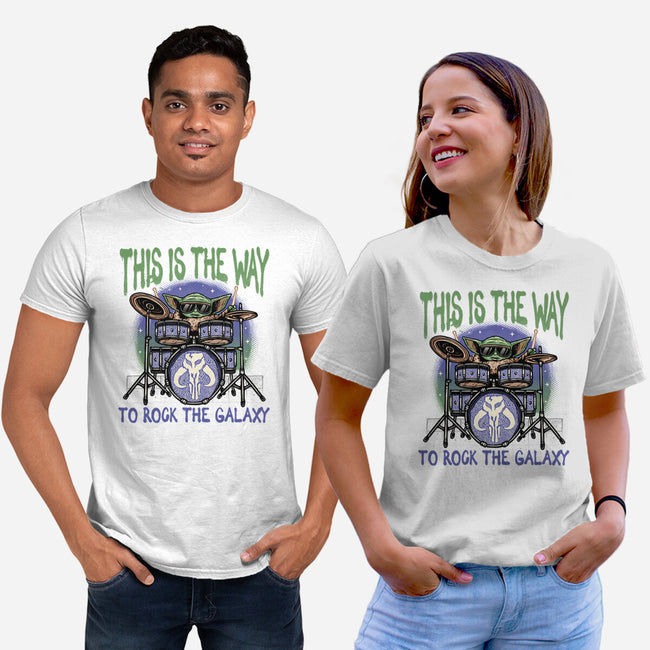 Rock The Galaxy-Unisex-Basic-Tee-glitchygorilla