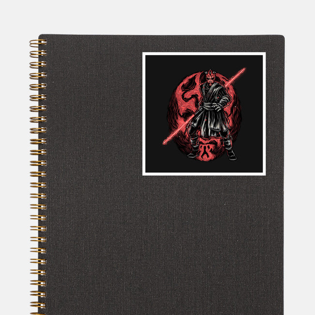 Red Is The Color Of Vengeance-None-Glossy-Sticker-glitchygorilla