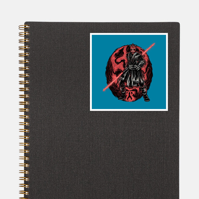 Red Is The Color Of Vengeance-None-Glossy-Sticker-glitchygorilla