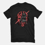 Red Is The Color Of Vengeance-Womens-Basic-Tee-glitchygorilla