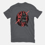 Red Is The Color Of Vengeance-Womens-Basic-Tee-glitchygorilla