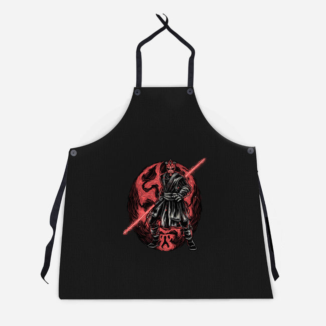 Red Is The Color Of Vengeance-Unisex-Kitchen-Apron-glitchygorilla