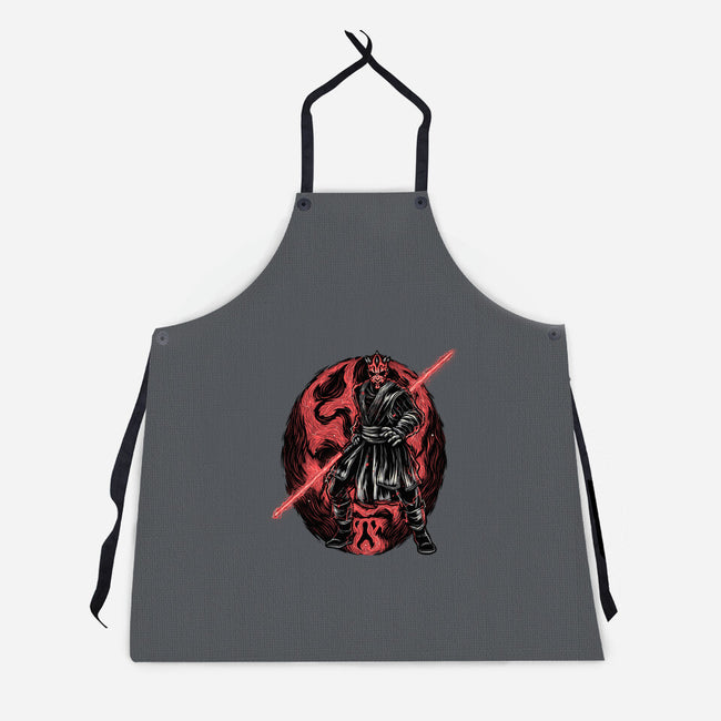 Red Is The Color Of Vengeance-Unisex-Kitchen-Apron-glitchygorilla