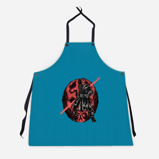 Red Is The Color Of Vengeance-Unisex-Kitchen-Apron-glitchygorilla
