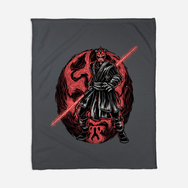 Red Is The Color Of Vengeance-None-Fleece-Blanket-glitchygorilla