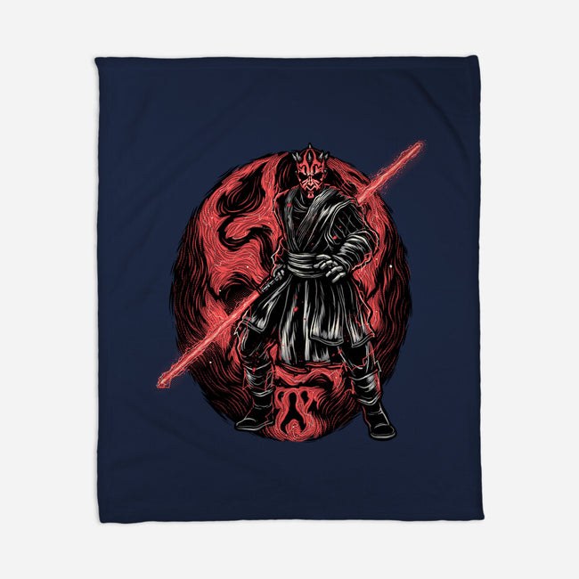Red Is The Color Of Vengeance-None-Fleece-Blanket-glitchygorilla