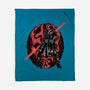 Red Is The Color Of Vengeance-None-Fleece-Blanket-glitchygorilla