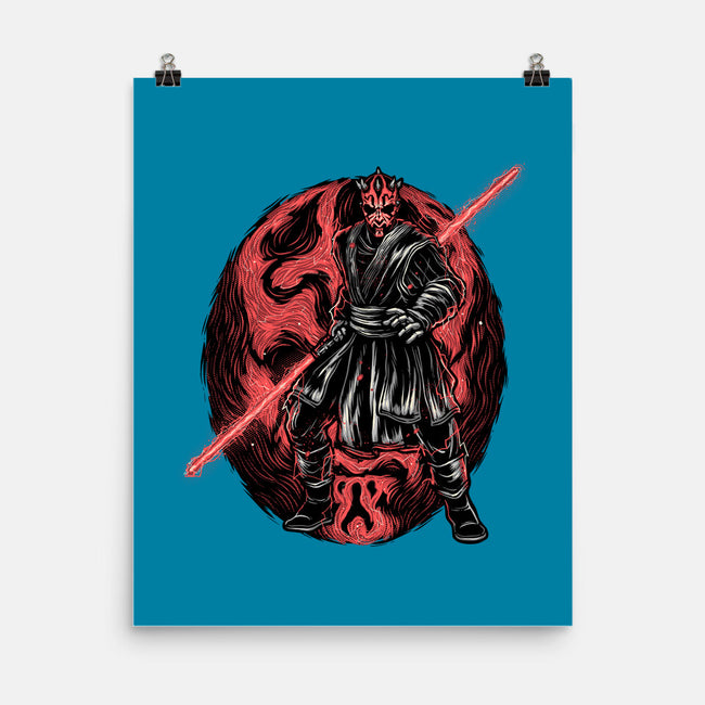 Red Is The Color Of Vengeance-None-Matte-Poster-glitchygorilla