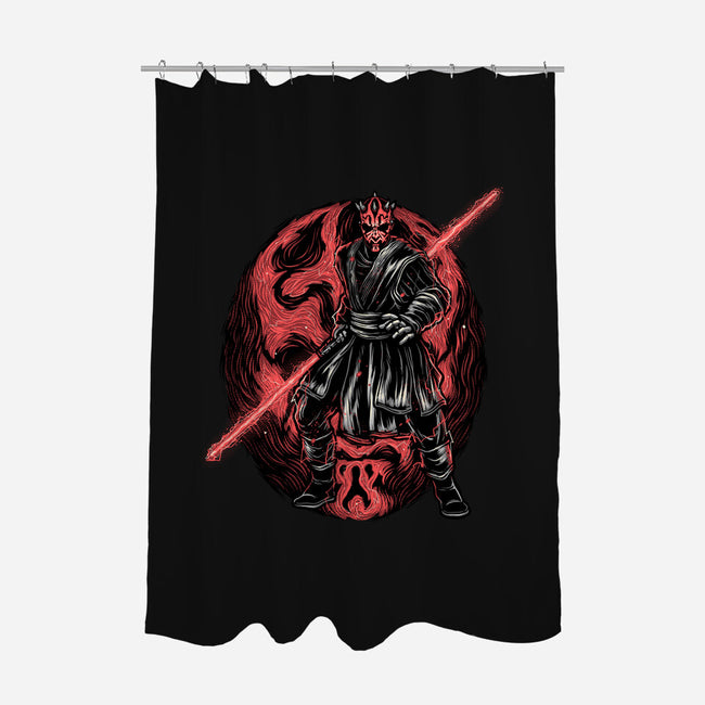 Red Is The Color Of Vengeance-None-Polyester-Shower Curtain-glitchygorilla