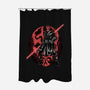 Red Is The Color Of Vengeance-None-Polyester-Shower Curtain-glitchygorilla