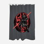 Red Is The Color Of Vengeance-None-Polyester-Shower Curtain-glitchygorilla