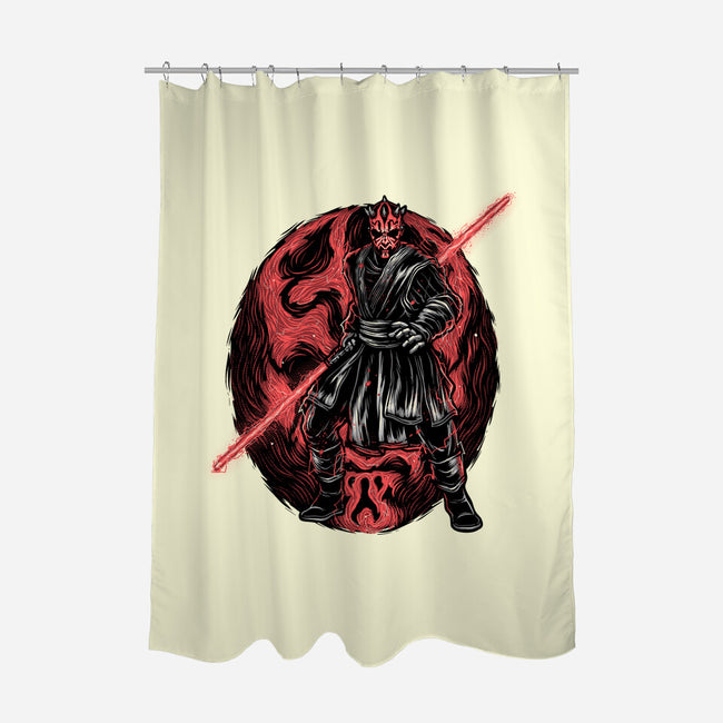 Red Is The Color Of Vengeance-None-Polyester-Shower Curtain-glitchygorilla