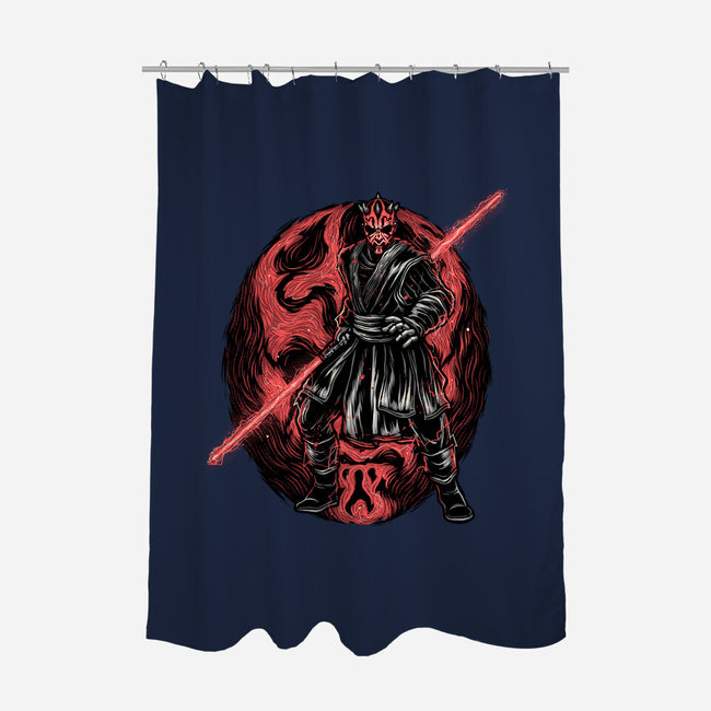 Red Is The Color Of Vengeance-None-Polyester-Shower Curtain-glitchygorilla