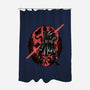Red Is The Color Of Vengeance-None-Polyester-Shower Curtain-glitchygorilla