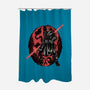 Red Is The Color Of Vengeance-None-Polyester-Shower Curtain-glitchygorilla