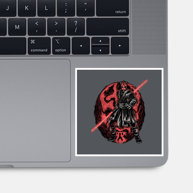 Red Is The Color Of Vengeance-None-Glossy-Sticker-glitchygorilla