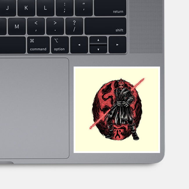Red Is The Color Of Vengeance-None-Glossy-Sticker-glitchygorilla