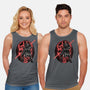 Red Is The Color Of Vengeance-Unisex-Basic-Tank-glitchygorilla