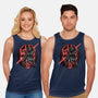 Red Is The Color Of Vengeance-Unisex-Basic-Tank-glitchygorilla