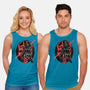 Red Is The Color Of Vengeance-Unisex-Basic-Tank-glitchygorilla