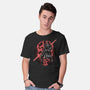 Red Is The Color Of Vengeance-Mens-Basic-Tee-glitchygorilla