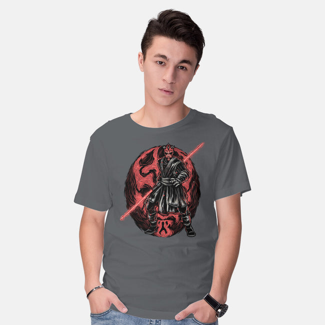 Red Is The Color Of Vengeance-Mens-Basic-Tee-glitchygorilla