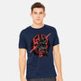 Red Is The Color Of Vengeance-Mens-Heavyweight-Tee-glitchygorilla