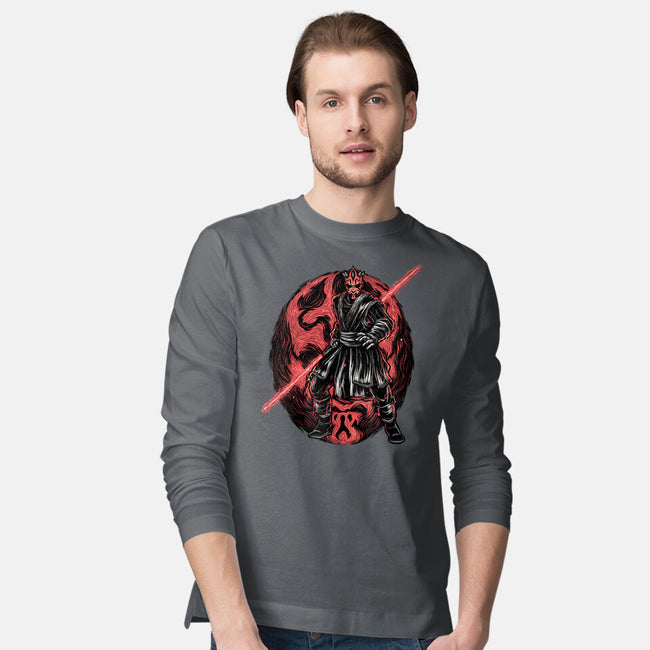 Red Is The Color Of Vengeance-Mens-Long Sleeved-Tee-glitchygorilla
