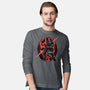 Red Is The Color Of Vengeance-Mens-Long Sleeved-Tee-glitchygorilla